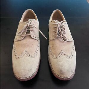 Cole Haan Beige Suede Men's Oxfords